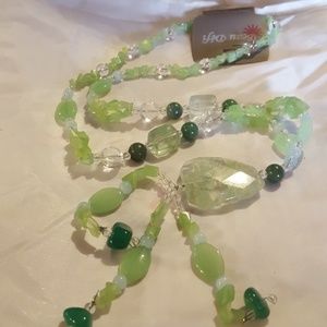 Brand new hobo style marble betta Coral d necklace